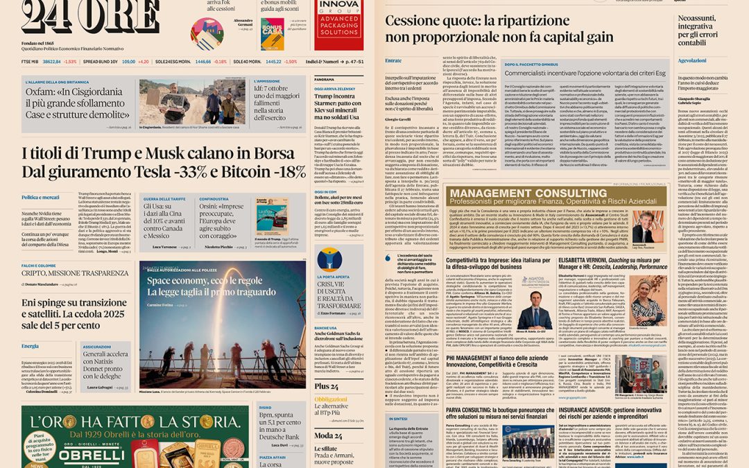 Il Sole 24 Ore: Competitività tra imprese